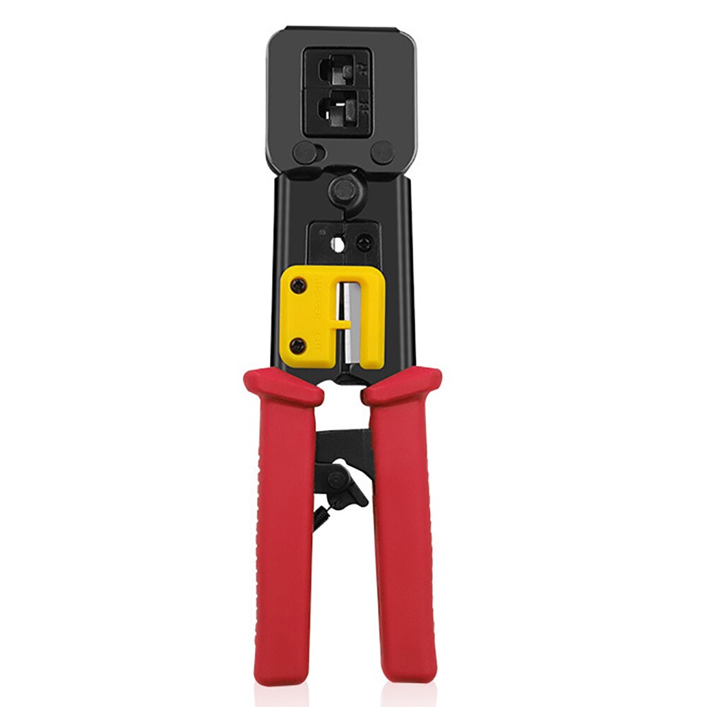 RJ11 RJ45 Crimping Tool Ethernet Network LAN Cable Crimper Cutter Stripper Plier Modular 8P RJ45 and 6P RJ12 RJ11: Red