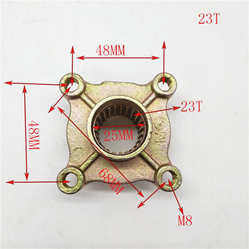23T 17T Rear Wheel Hub or sprocket Fit For China 50cc 110cc 125cc Tire Go Kart Buggy Karting ATV UTV Quad Bike Parts: 23T   C