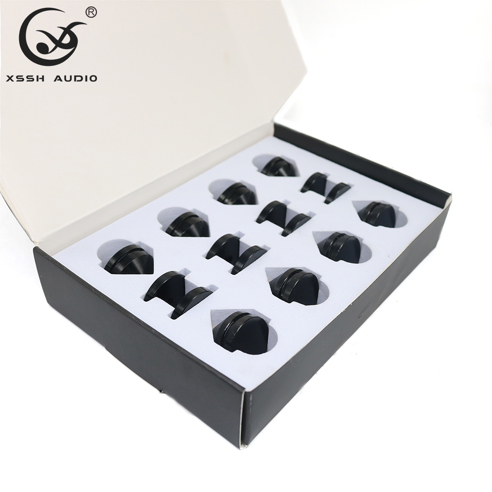8Pcs Een Geschenkdoos Xssh Yivo Demping Pad Hifi Audio Stand Voeten Speaker Spike Audio Cd Versterker Voet Pad audiophile Shock Spikes