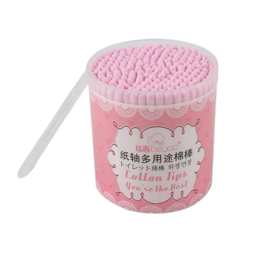 200pcs/box Cotton Swab Disposable Double Head Ended Makeup Cotton Swabs Cosmetic Tool Cotton Buds Ear Clean Tools
