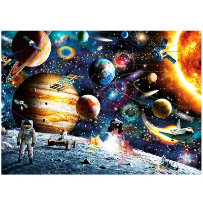 1000 Pcs/set DIY Landscape Paper Puzzle Children Toys Adults Collection Jigsaw Puzzle Students DIY Home Decoration: Gray