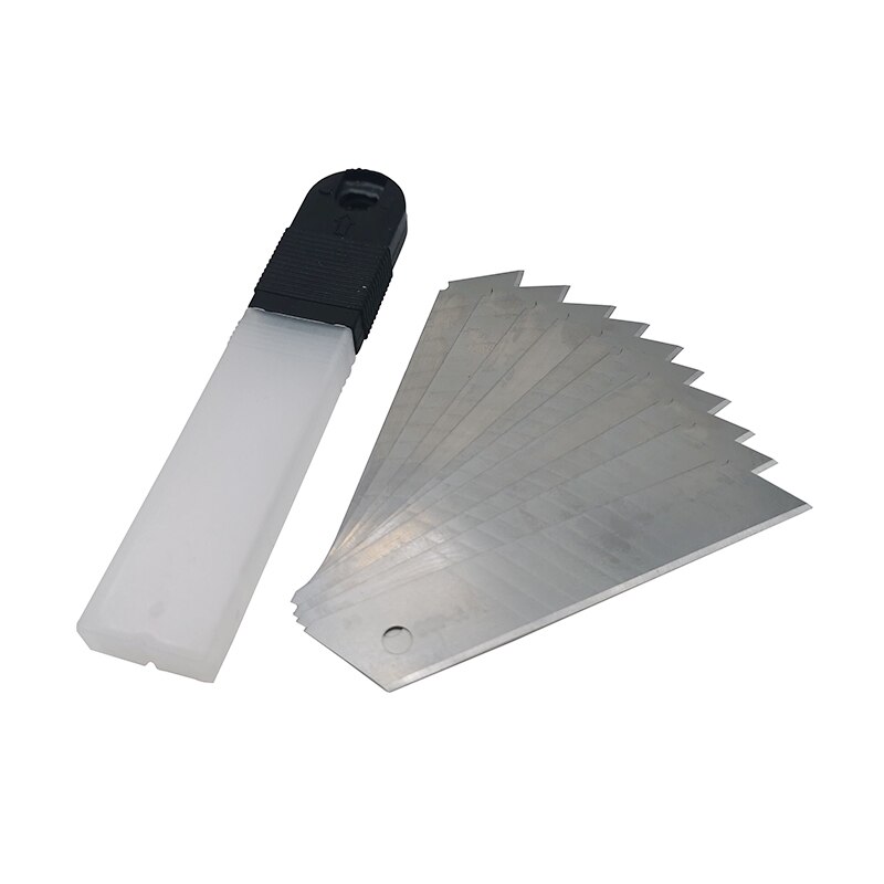 1 set 10 vassa blad / bruksknivar 1 tapet tapetpapper skärande litet blad handgjorda knivhållare brevpapper