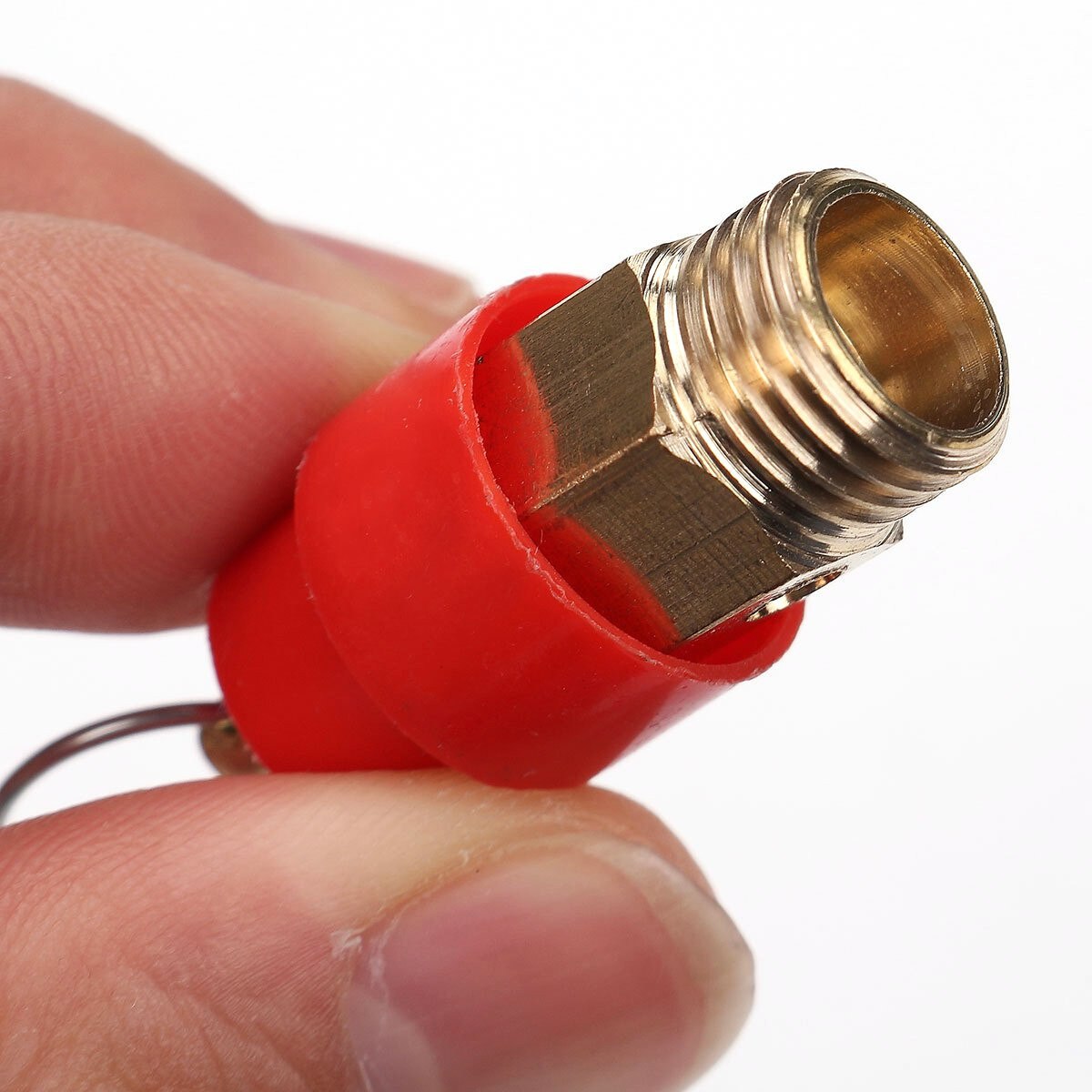 1pc Brass Safety Relief Valve 1/4'' BSP 120PSI Pressure Release Regulator 9mm Diameter For Air Compressor