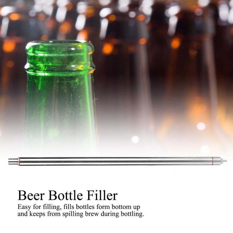 Ölbryggning 13.7in livsmedelsklassat rostfritt stål öltappning fjäderbelastad ölflaska tillbehör hembryggning