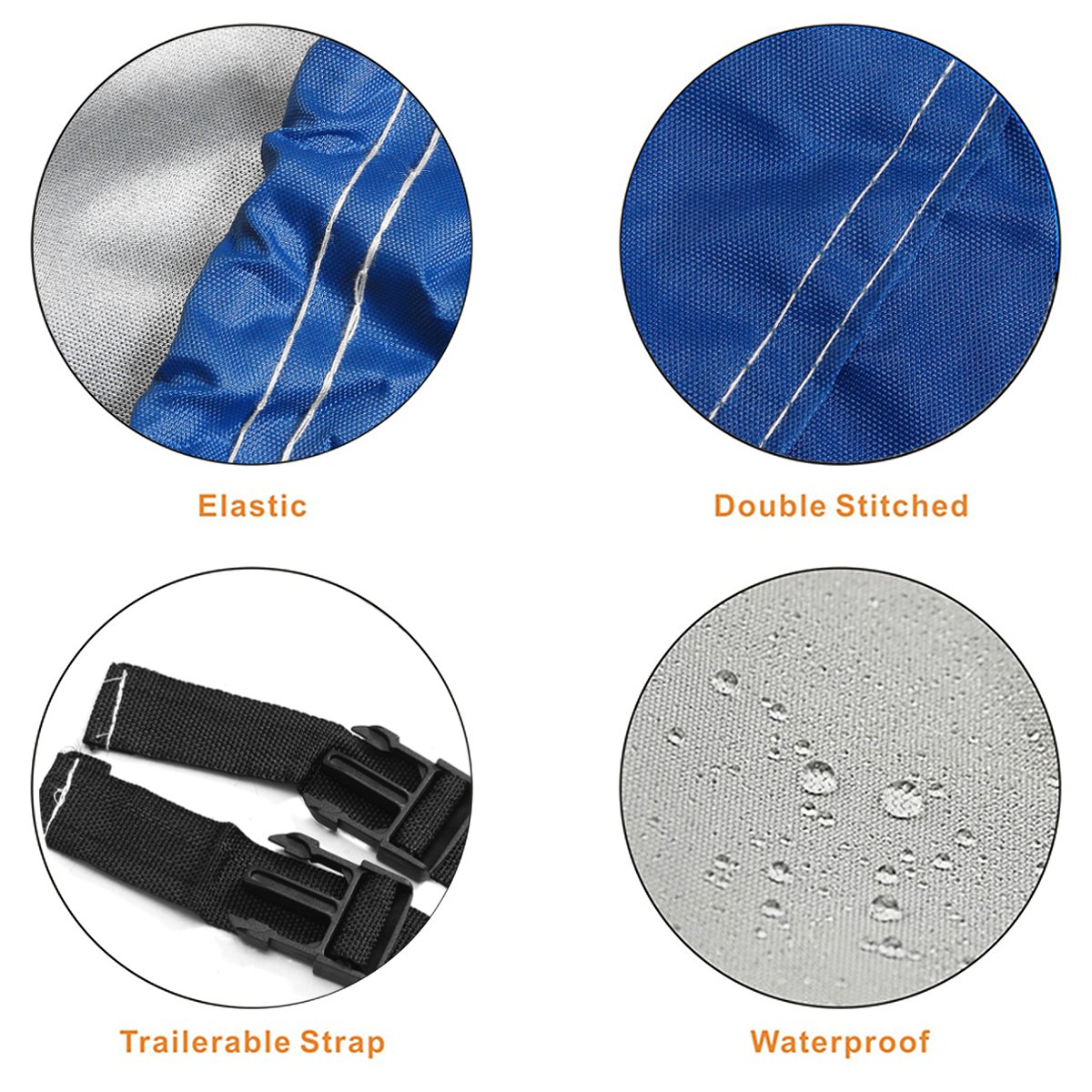 4.2x3m 210D Oxford cloth Engine Protector Waterproof Trailerable boat cover jet ski outboard motor Hood Cover