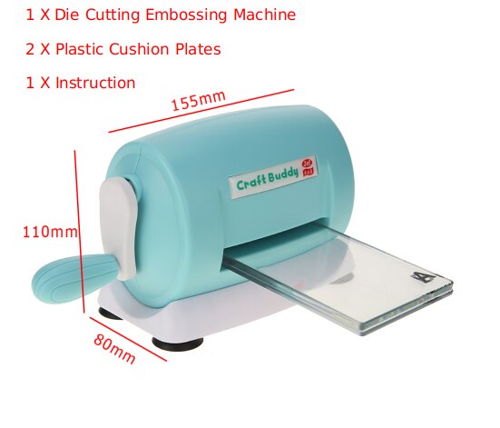 DIY Plastics Paper Cutting Embossing Machine Home Scrapbooking Paper Cutter Plastic and Metal Portable Tool Mould Machine: 3