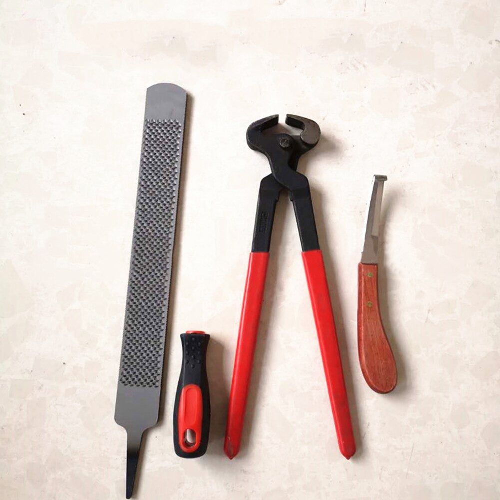 Hoof Cutter Set Horses Trimmers Pliers Tool Horses Rasp Horseshoe Cutting Pliers Horseshoe File Hoof Trimmer Equine Tools