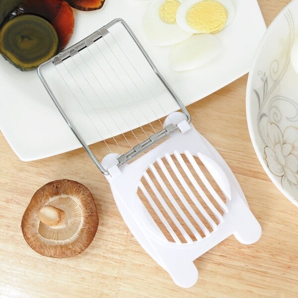 Stainless Steel Boiled Egg Slicer Cutter Mushroom Tomato Kitchen Chopper handle wire boiled egg slicer kitchen tool