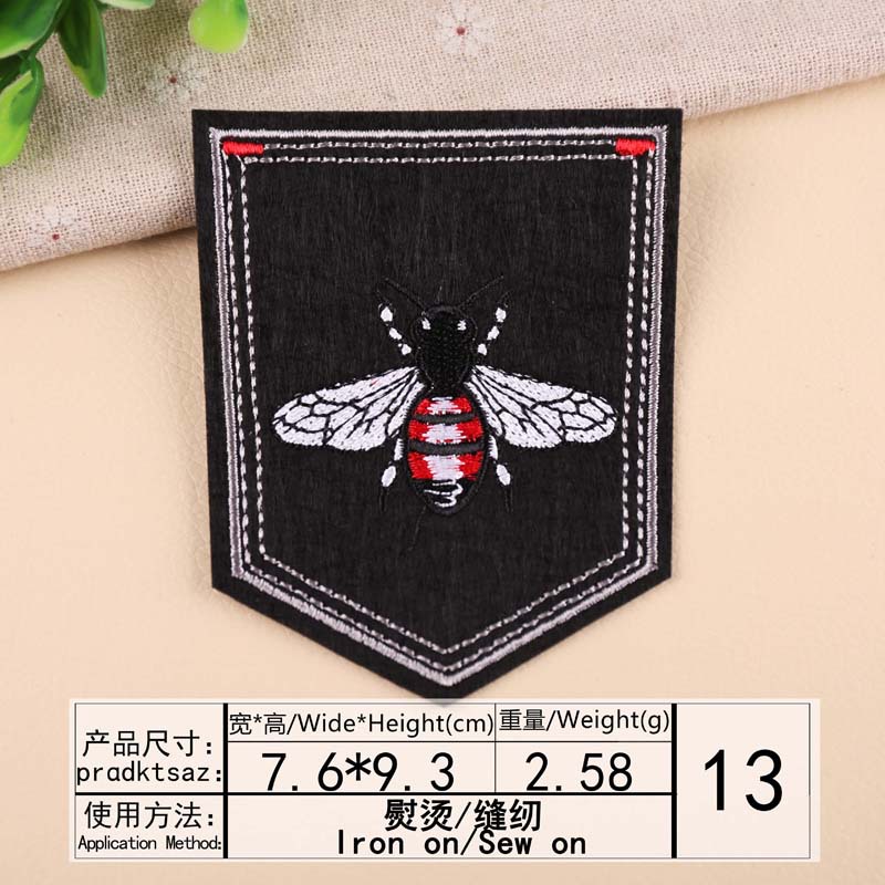 Wysokiej jakości tendencja w modzie kwiat wzór tygrysa hafty odznaka łatki DIY ubrania bagaż ozdobne łaty: Przezroczysty