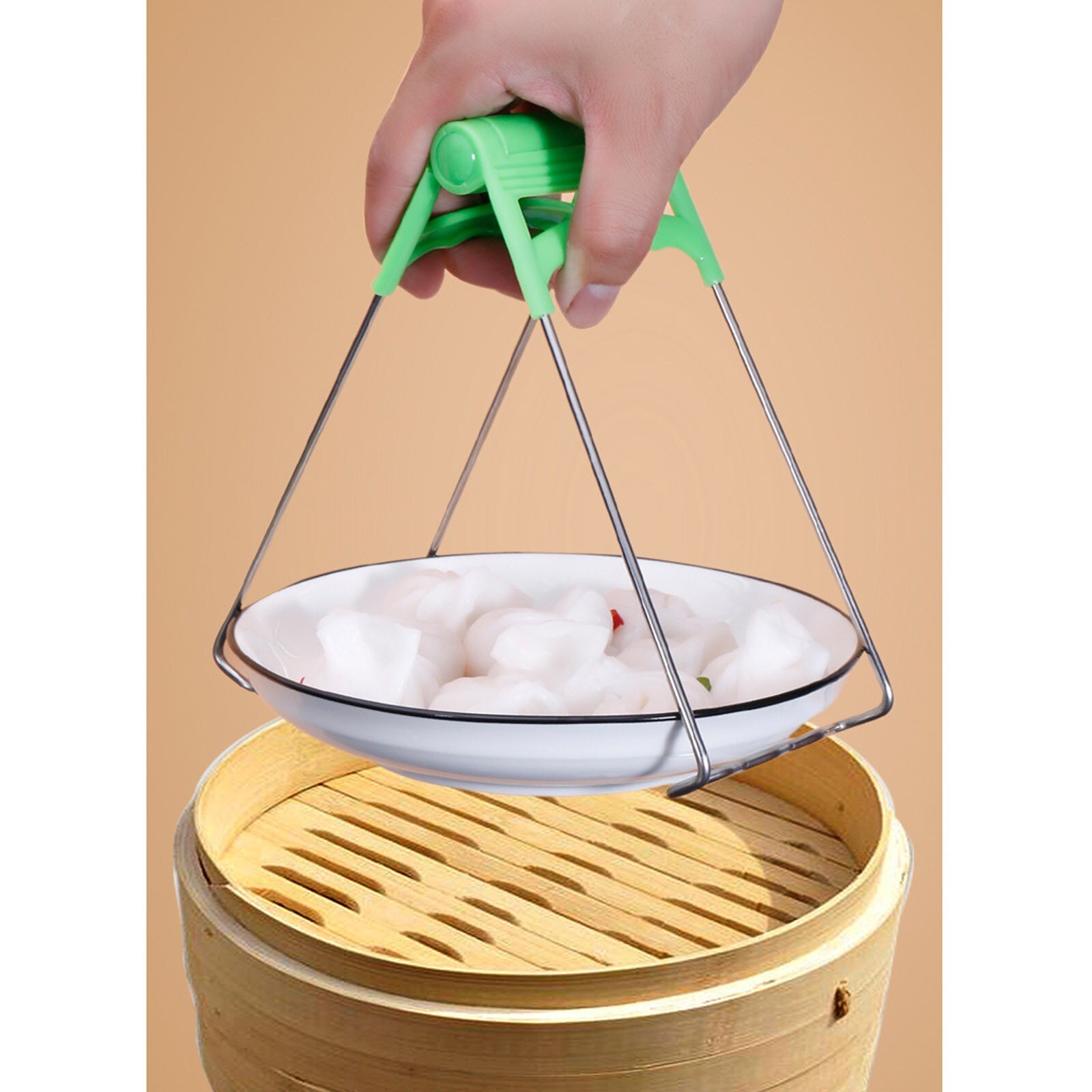 4 # Keuken Multifunctionele Anti-Brandwonden Aangrijpend Kom Houder Rvs Set Board Rack Met Hoge Temperatuur En Weerstand