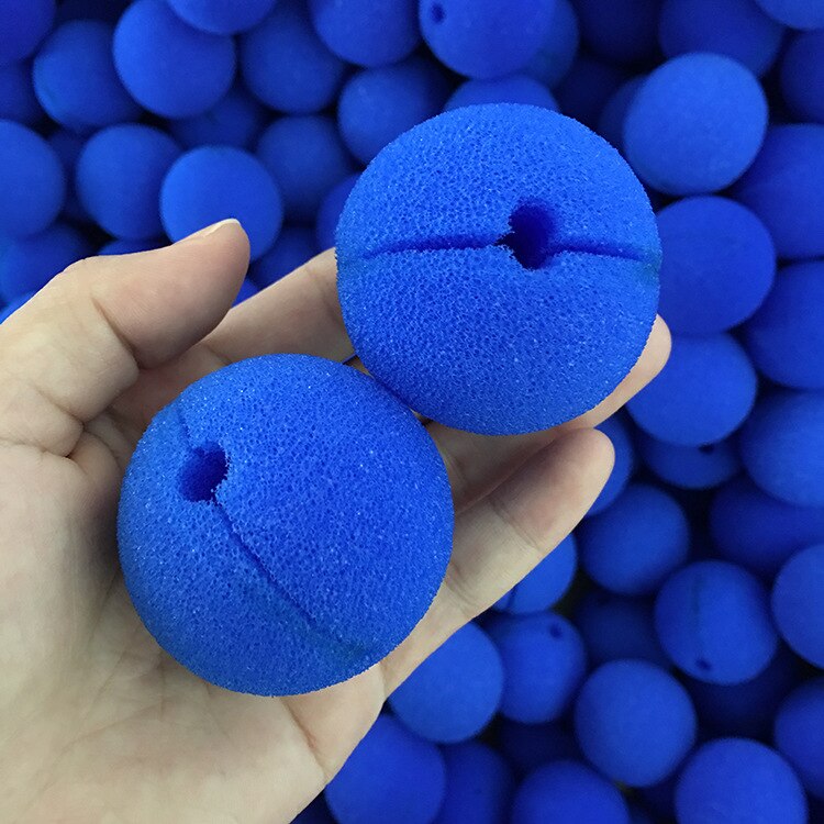 10 stücke Entzückende Blau Ball Schaum Circus Clown Nase Comic Party Halloween Kostüm Magie Kleid Werkzeuge