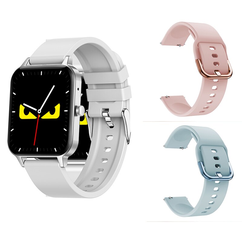 STrollAR MP3 Smart Watch Women Man Music Player Phone Call Body Temperature Connect Wireless Earphones Fitness Smartwatch Clock: Champagne