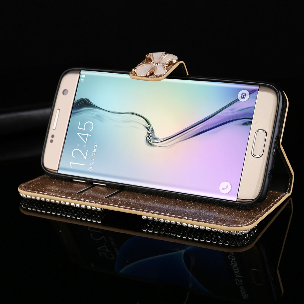 L-FADNUT Bling funkeln Brieftasche Telefon fallen Für HUAWEI Kamerad 20 Profi P20 Lite P30 Nova 4e Luxus Ständer Abdeckung 360 schutz Capa