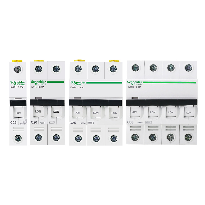 Schneider Circuit breaker Air switch IC65N C25 1P+N C20A 2P 3P C25A 3P C63A 4P 1A 2A 4A 6A 10A 16A 20A 25A 32A 40A 50A 63A