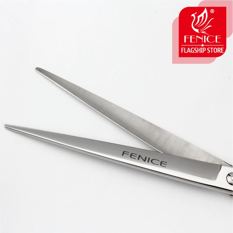 Fenice Professionelle 7.0/7.5/8.0/8.5/9,0 zoll Hund Pflege Schere 440C Gerade Schneiden Scher JP440 edelstahl