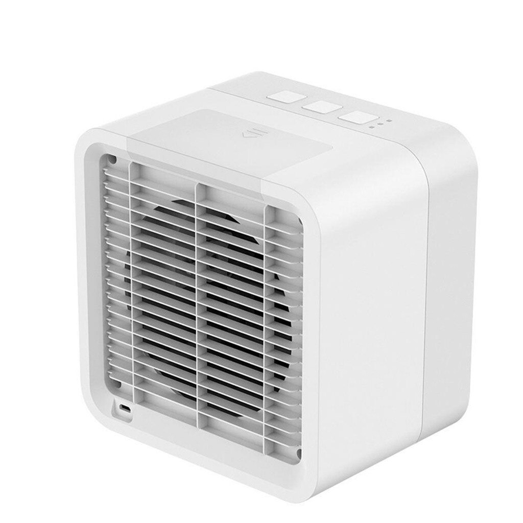 Mini Air Conditioner Device Cool Soothing Wind Cooler Fan Air Personal USB Plug Air Cooling Fan Rechargeable Fan Desk Bedroom: Default Title