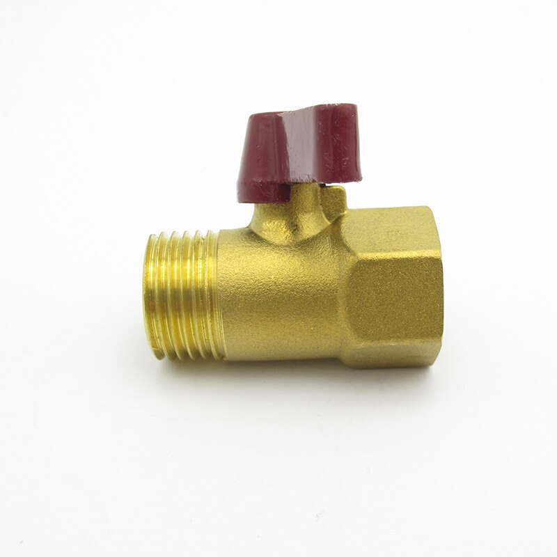 1/2" BSP Male x 1/2" BSP Female Thread Two Way Brass Shut Off Mini Ball Valve For Oil Water Air