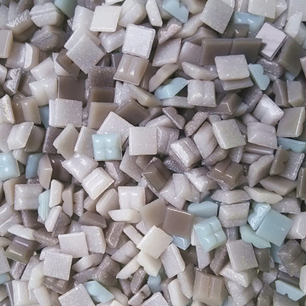 Multicolor Glass Mosaic Tile Square Mosaic Tiles DIY Arts Crafts Making Material: 10