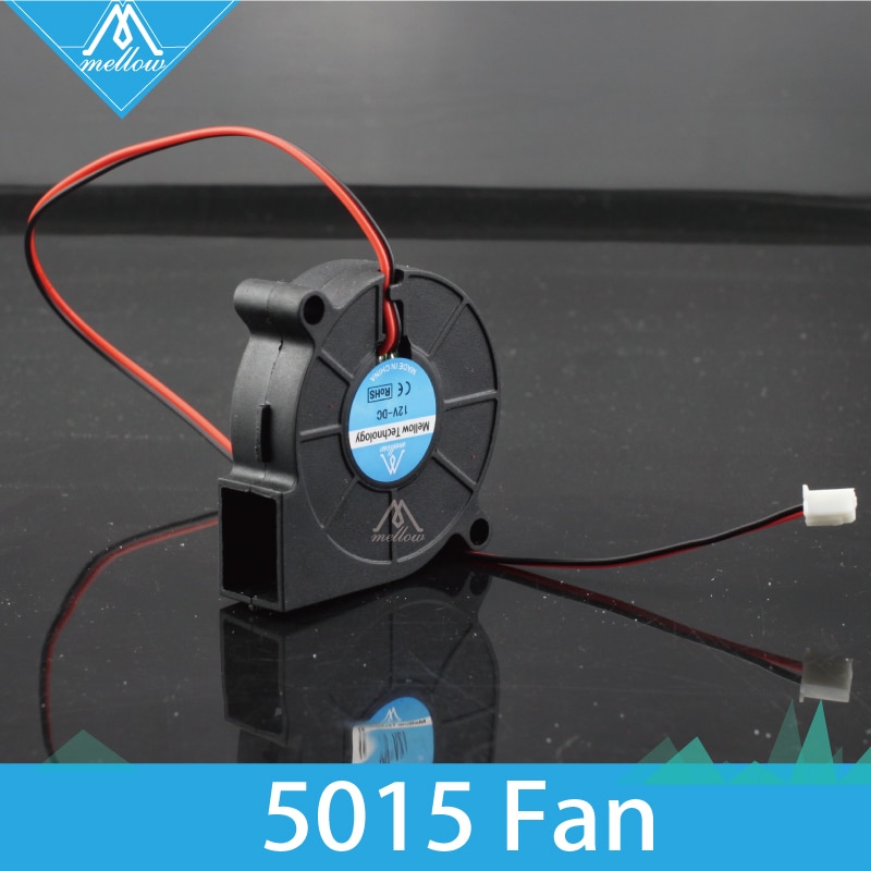 2 pcs/lot 3D Printer Fan 5015 12V/24V 0.15A Sleeve Bearing Brushless for Reprap i3 DC Cooling Fan Turbo fan 5015S