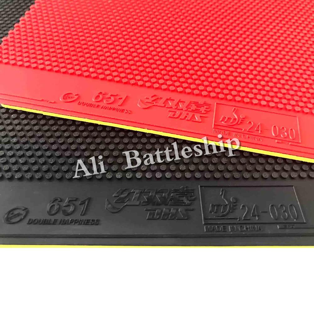 Original DHS 651# short pips-out table tennis / pingpong rubber with sponge