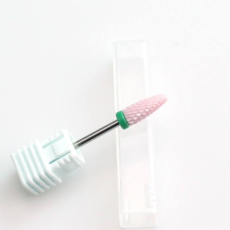Máquina eléctrica para manicura, brocas cerámicas de 5 tipos, color rosa, lima de uñas, cutículas, fresa, herramientas de arte de uñas