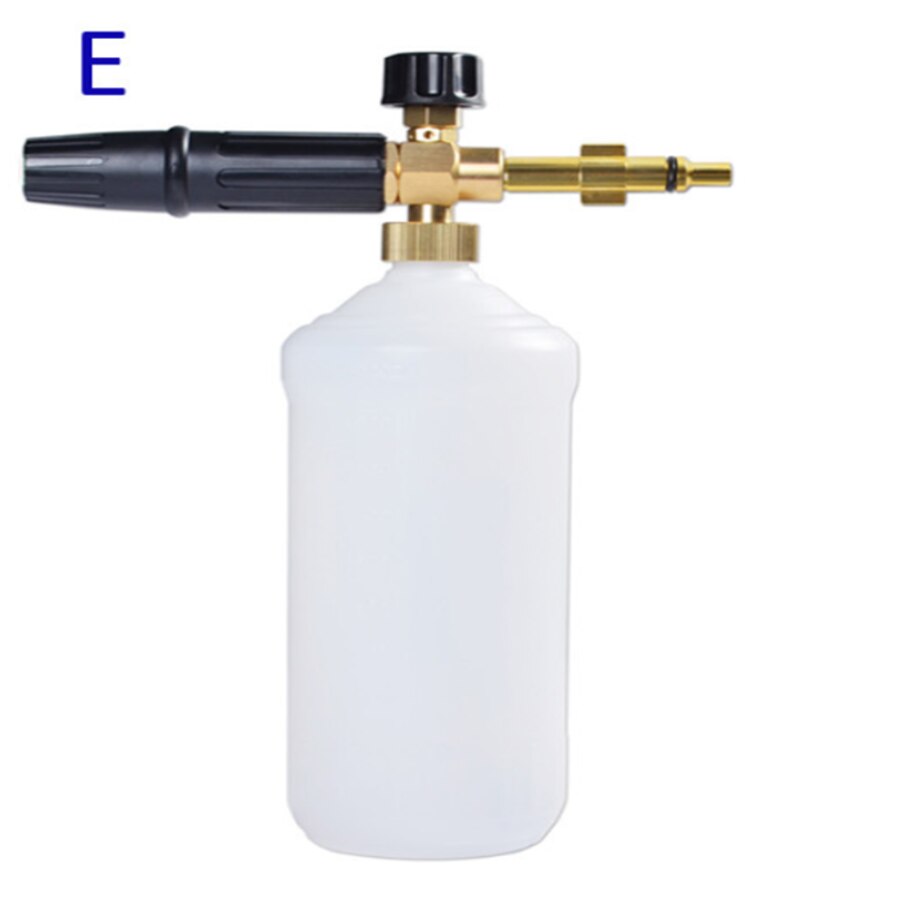 Foam Nozzle Hoge Druk Zeep Foamer Schuim Kanon Sneeuw Foam Lance Auto Schuim Wassen Voor Tornado Karcher K Hogedrukreiniger auto Washer: Zilver