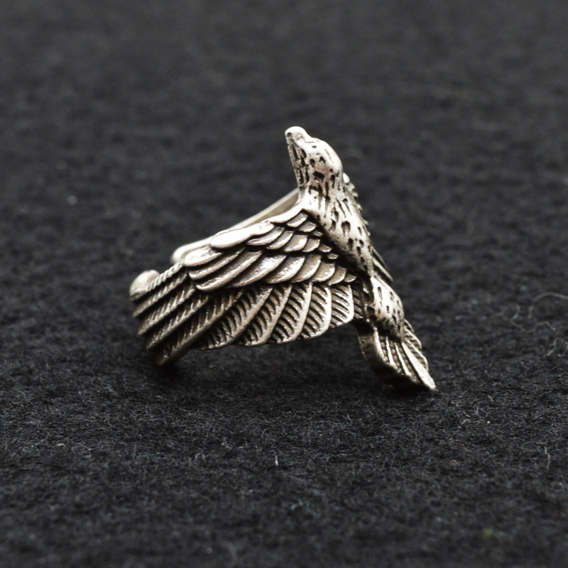 1pcs Beautiful Viking Raven Rings Talisman Eagle Bird Ring For Women Men Viking Jewelry RG150