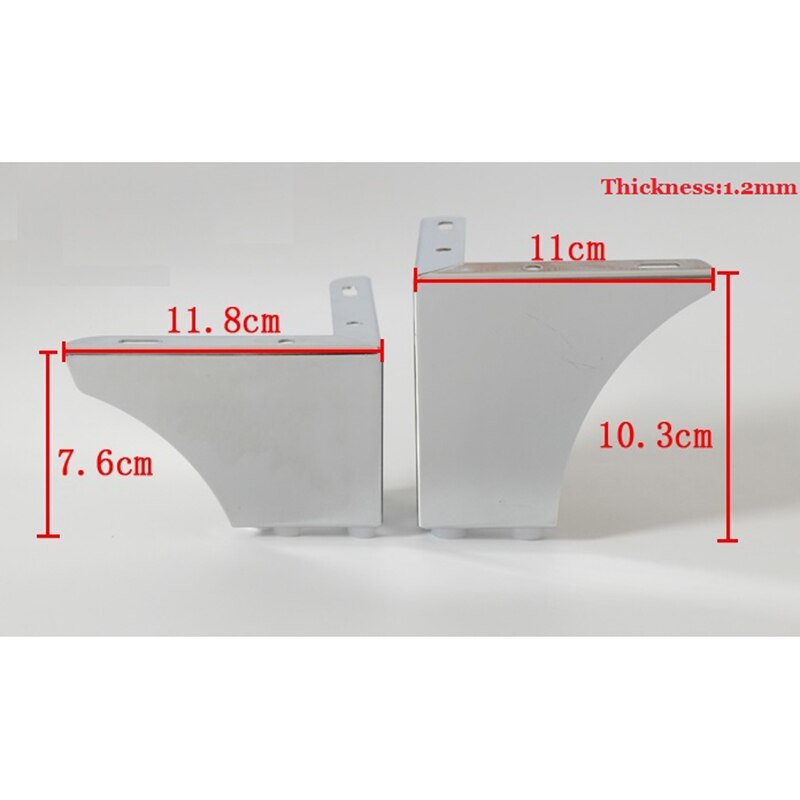4 Stks/partij Chrome Europese Beknopte Meubels Bad Koffie Kruk Bar Sofa Stoel Been Benen Voeten