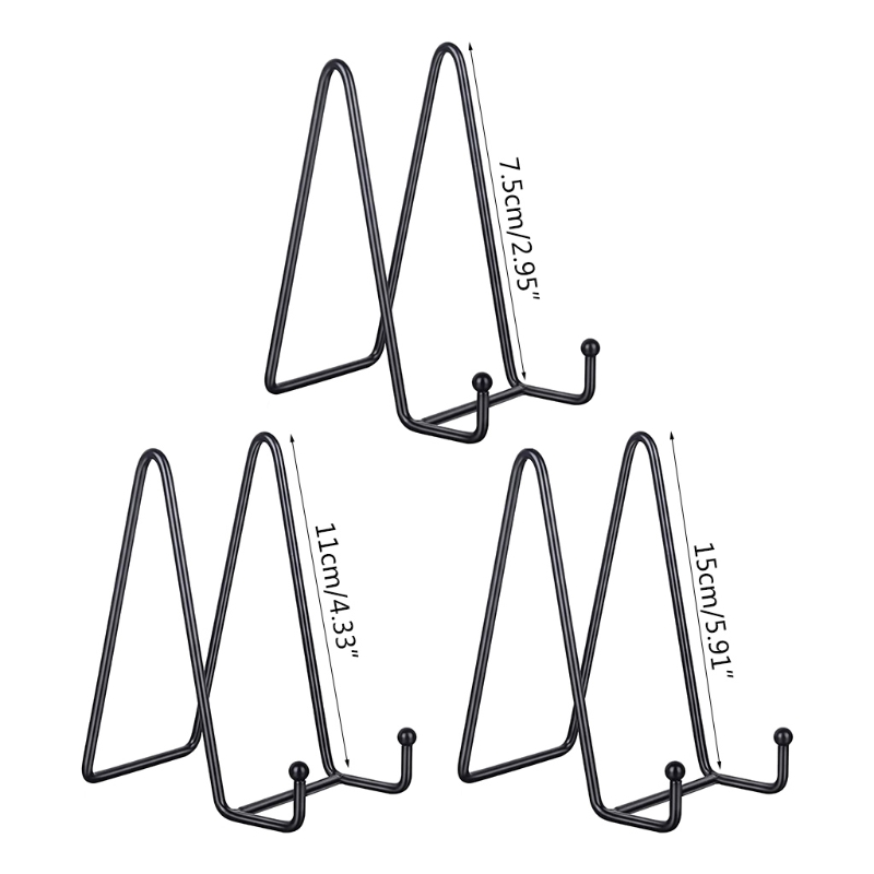 Display Stands Metal Frame for Picture Decorative Plate Book Photo Easel Artistic Work Home Office Showroom Ornaments