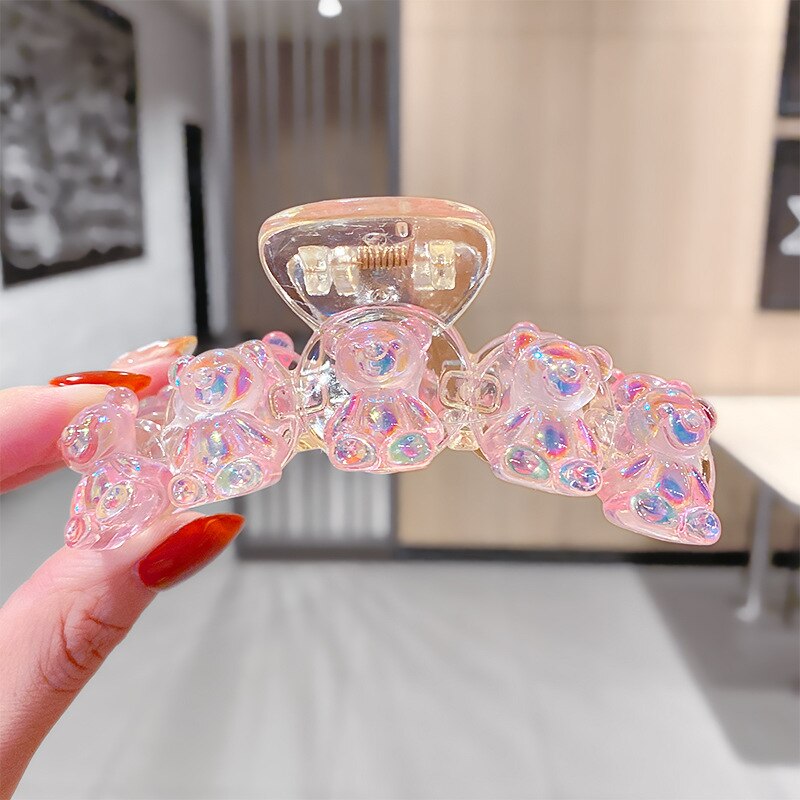 Cute Cartoon Shark Clips Transparent Hair Claws Fruit Hair Crab Clamps Girls Flower Headwear Kids Hair Clip Child Hair Accessory: 12