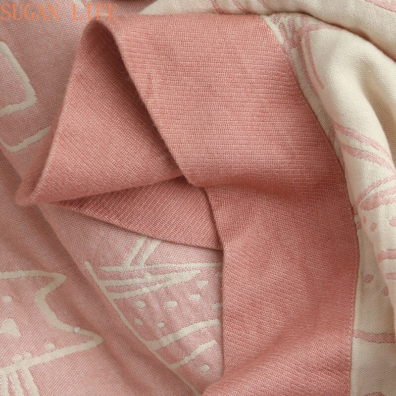 Manta de toalla japonesa para cama, colcha para habitación de niños, hilo de algodón textil para el hogar, manta para lanzar sofá de gato de dibujos animados