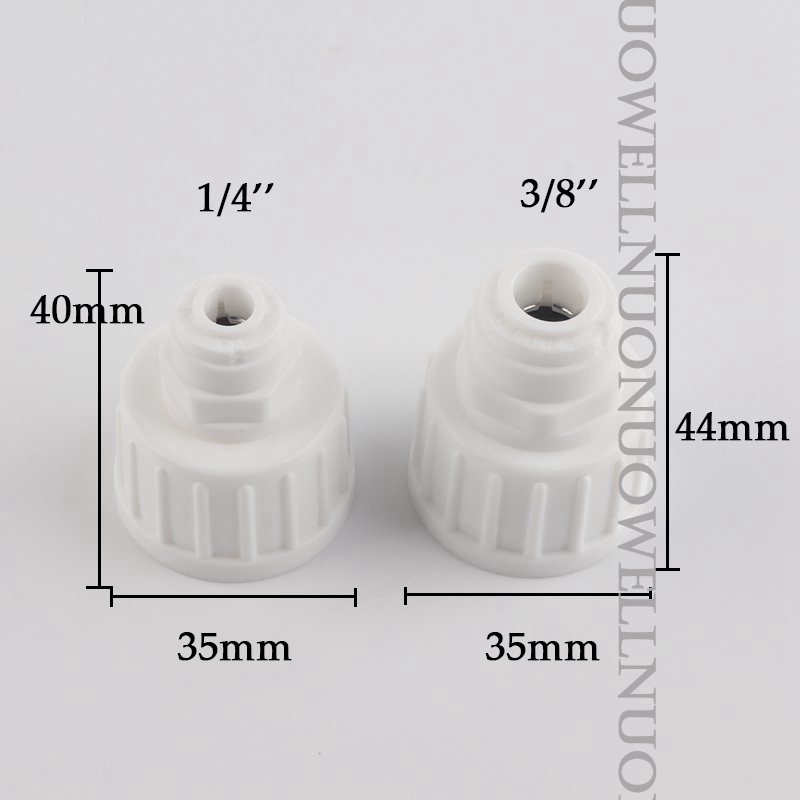 10Pcs 1/4 ''3/8'' Pe Pijp Connector 3/8 ''Female Draad Omgekeerde Osmose Ro Water System Fitting Tuin Irrigatie buis Connectors