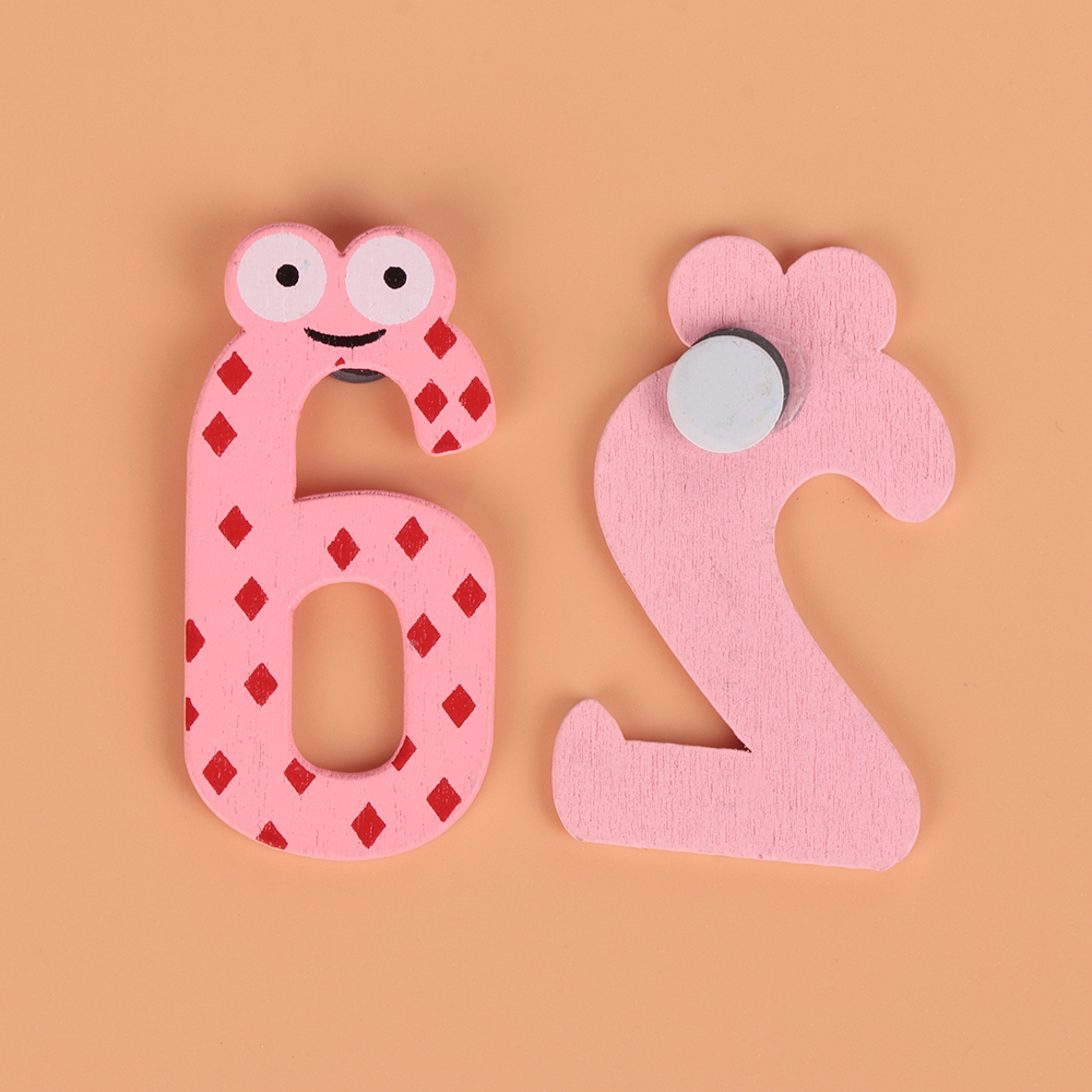 10pcs/set Security Tasteless Baby Number Refrigerator Fridge Magnetic Stick Mathematics Wooden Educational Kids Toys