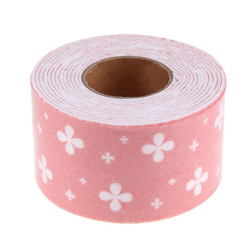 Newly PVC Sealing Strip Bathroom Toilet Kitchen Wall Sink Tile Reapir Waterproof Mildew Tape E2shopping 99: Pink