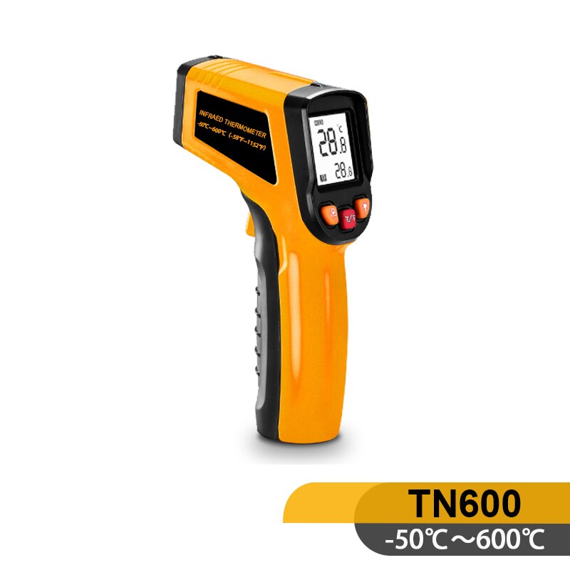 NORM 400 600 Centidegree infrared thermometer Non contact industrial and household digital Infrared Pyrometer: TN600-Yellow