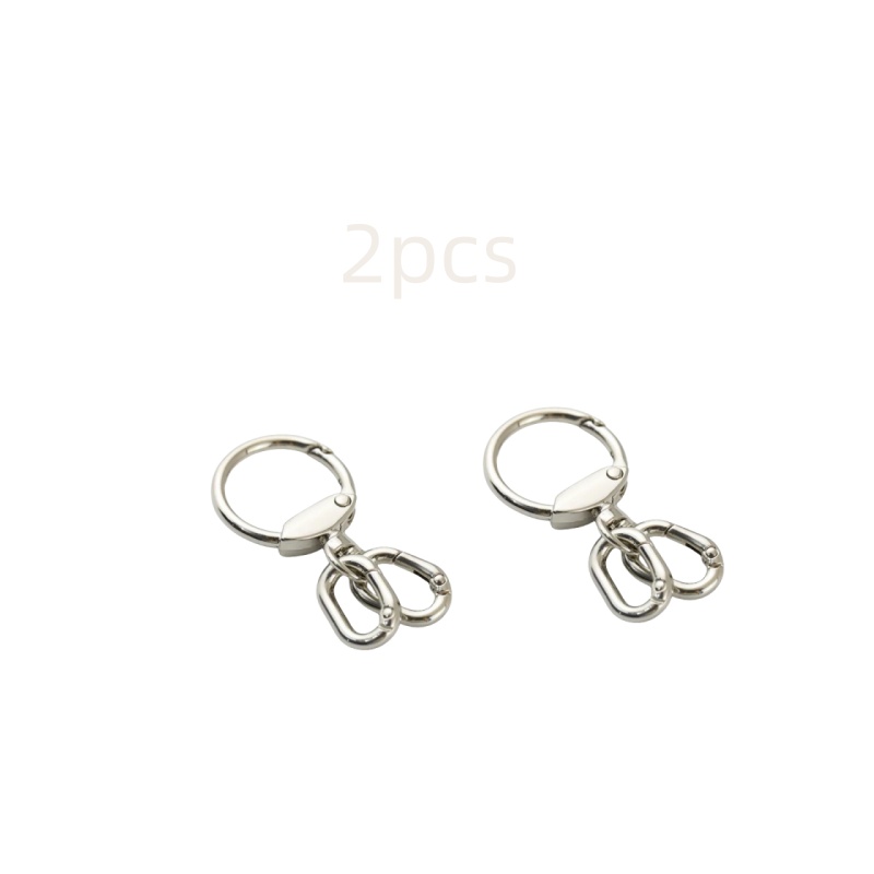 Ensemble de porte-clés robuste: Clips multifonctionnels à anneau en D et mécanisme de verrouillage sécurisé pour système de gestion des clés de bureau: Chocolat