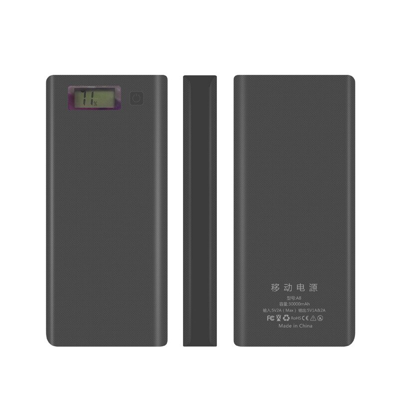 8X18650 Diy Draagbare Batterij Power Bank Shell Case Box Lcd-scherm Powerbank Doos Voor Diy Kit Powerbank