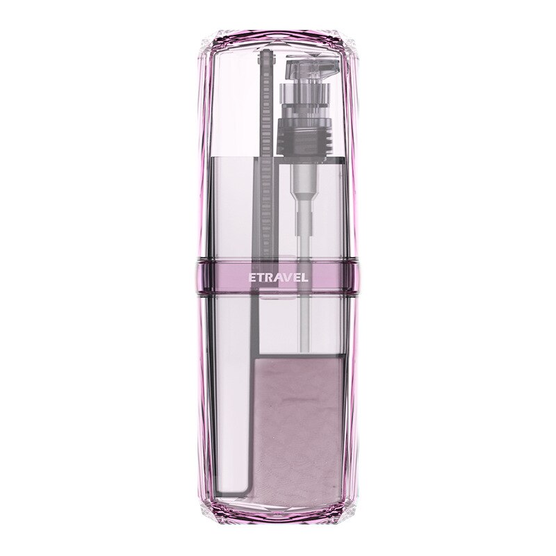 Travel Portable Sets Toothbrush Cup Tumblers Holder PP Gargle Cups Unisex Business Toothpaste Tooth Brush Towel Accessories: 6PCS Purple