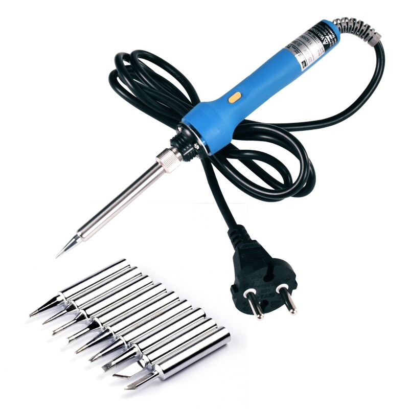 Fer à souder électrique TQ-95, outils de réparation rapide 220 entrée 240 ~ 200 V, puissance réglable 20/W, rapide et avec capuchon: iron plus 9 heads