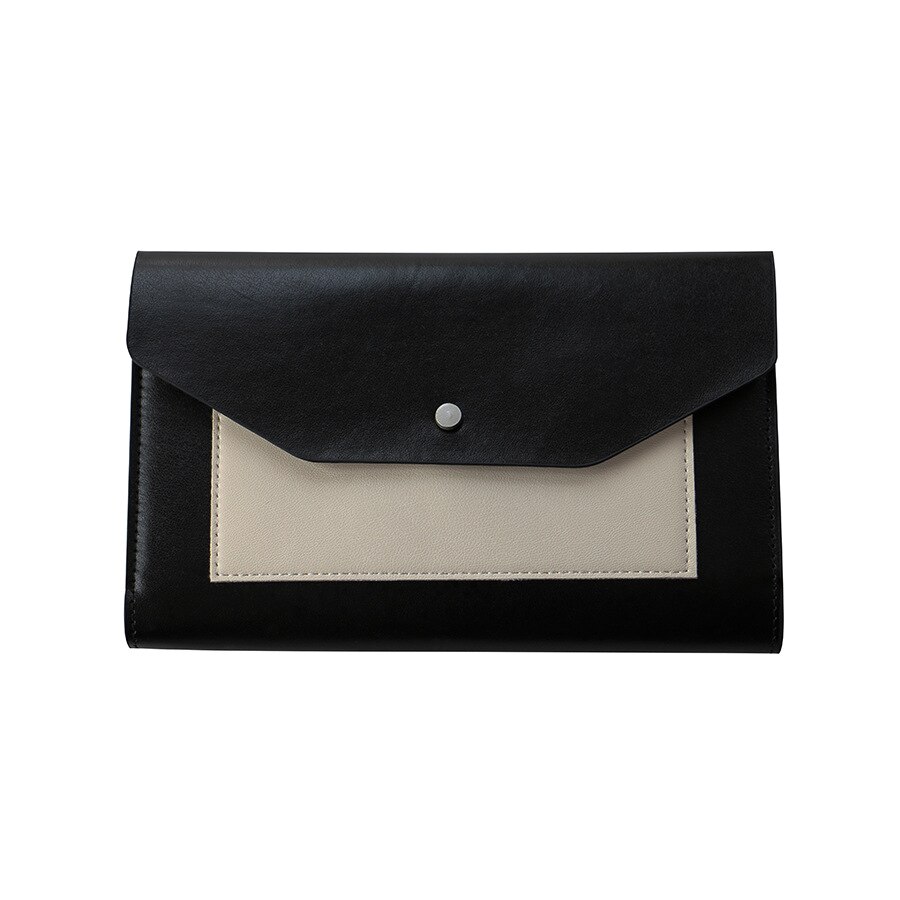 Business notebook cover A6 PU notebook weekly planning time management schedule notebook leather bill paper storage bag