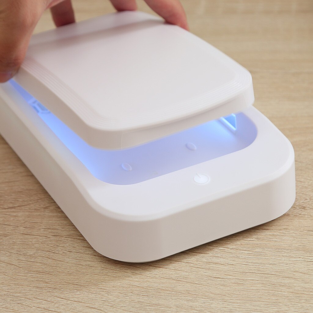Bärbar uv-sterilisatorbox trådlös laddningsbox för mobiltelefon usb uv-ultraviolett sterilisator hushålls uv-sterilisatorer #g40