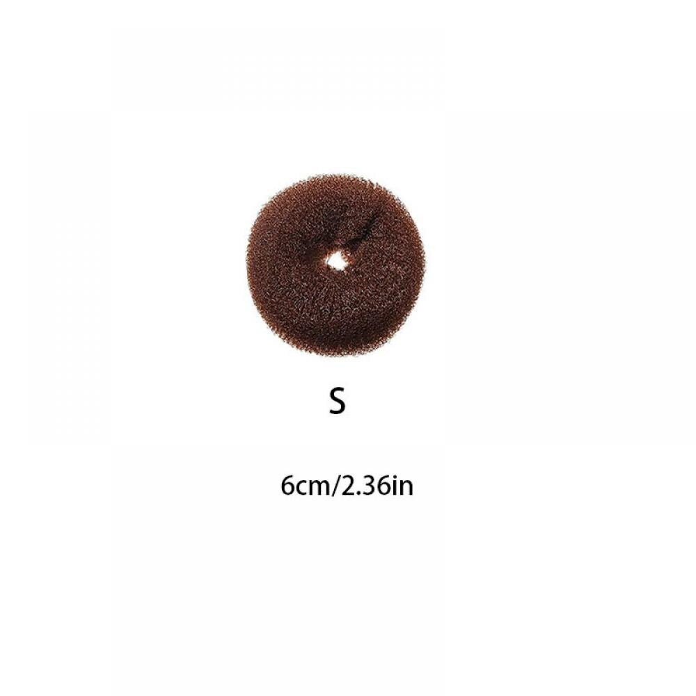1 Pcs Brown Bun Ring Shaper Hair Doughnut Styling Tools Korean Hairstyle Hair Accessories: S