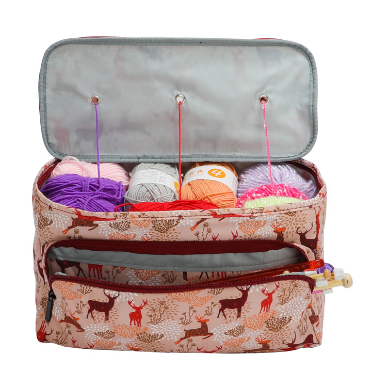 Looen 11 Stijlen Garen Breien Tas Voor Diy Naald Arts Craft Holder Tote Organizer Opslag Gehaakte Tas Lege Vierkante Opslag tas