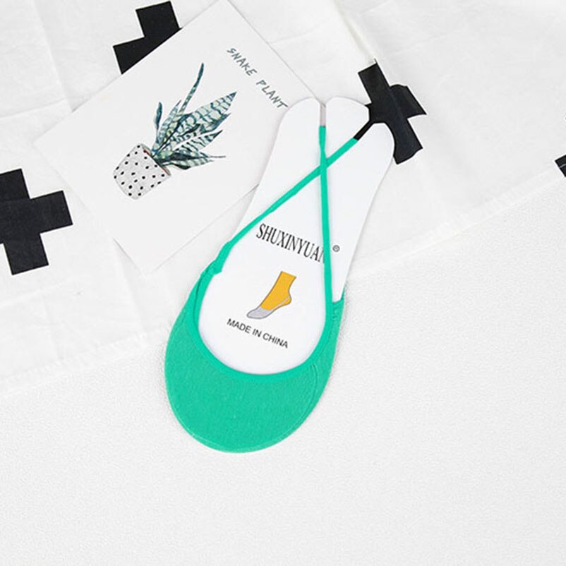 Zachte Katoen Slippers Vrouwelijke Kleurrijke Hoge Hakken Sokken Mode Vrouwen Ademend Boot Sokken Zomer Korte Onzichtbare Sok 5 Paren/partij: L