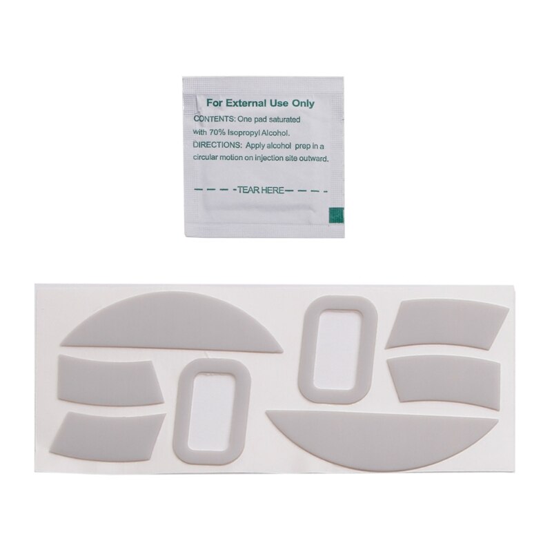 R9jaer 2 pack mausfüße für razer deathadder essential, 2000 ersatz-mausfüße, gleitfüße mit gebogener kante, aufkleber