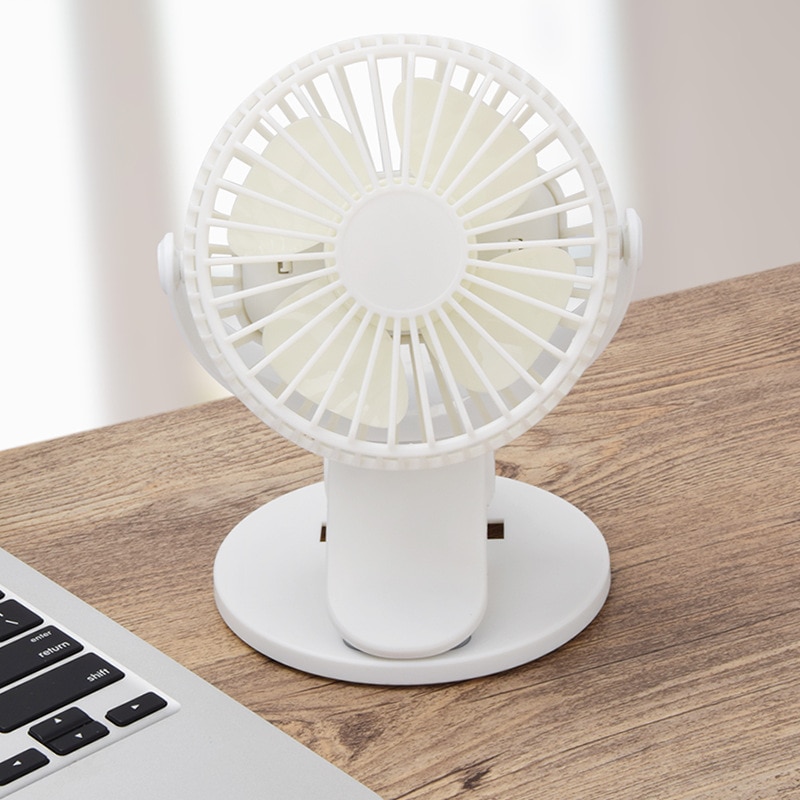 Bærbar håndholdt små vifter klips usb vifte lading desktop mini bærbar desktop vifte desktop utendørs