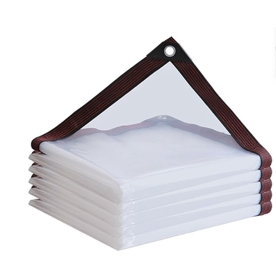 Gjennomsiktig vanntett presenning hage vindtett og regntett gjennomsiktig polyetylenpresenning plantehage: 1.4*2