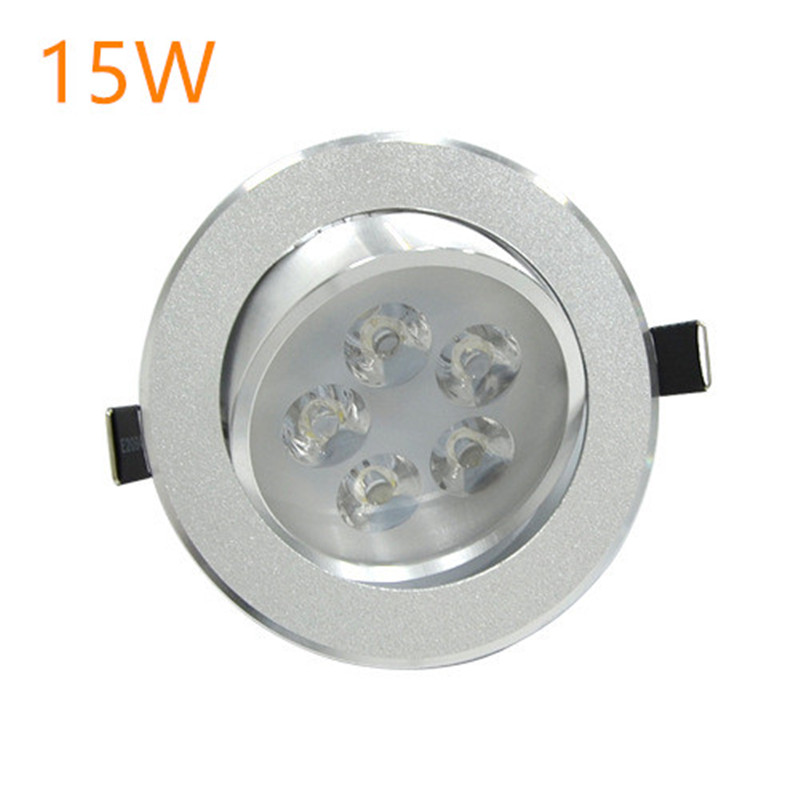 Led-downlight spot led-takinfälld 6w 9w 12w 15w 21w ac220v downlight dimbar led-downlight led-spotlight
