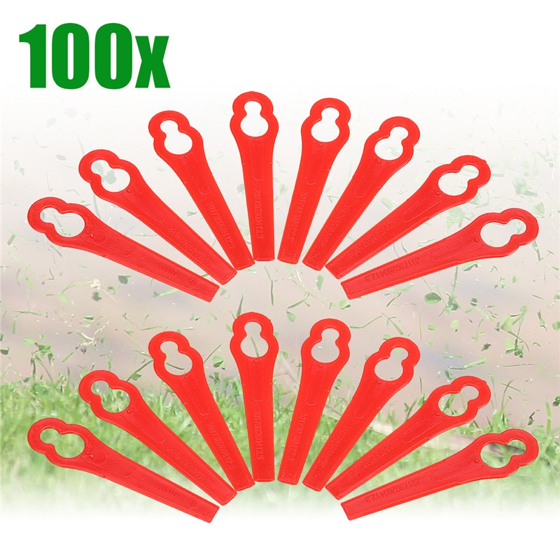 50 st /100 st plast trimmer blad hängen för bosch art 26li art 26 accutrim easytrim accu gräs trimmer trädgård timmer