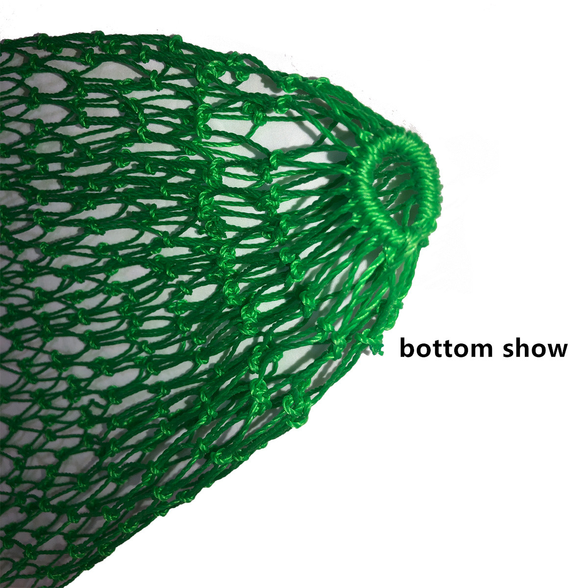 Rede de pesca de nylon forte, linha grossa, resistente ao desgaste, rede de pesca para peixes grandes, acessórios de rede de mão, diâmetro 40cm-60cm
